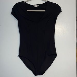 Black short sleeve bodysuit